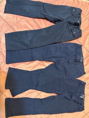 Navy Blue Kids Pants Trio